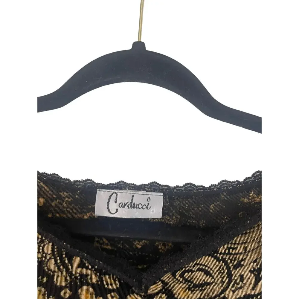 Carducci Vintage 90s Women's Medium Witchy‎ Grunge Whimisogh Forest Fairy Top